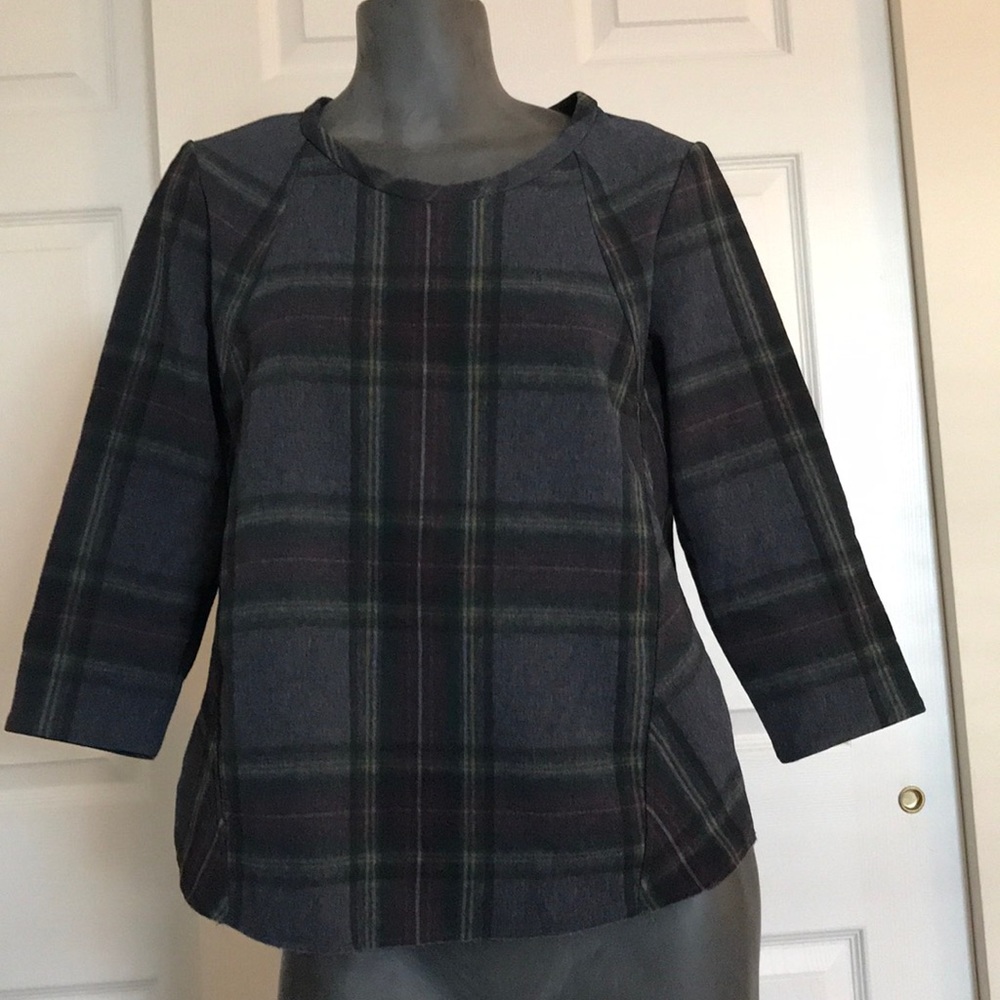 Zara plaid top
